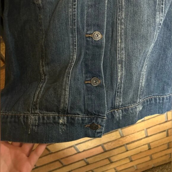Paige Denim Women’s Trucker Distressed Jean Jacket Size Medium Junya Destructed - Picture 4 of 11